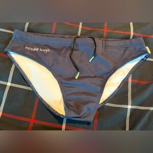 Noodlebagz “Slate” color Speedo style swim brief Size L. NWOT - never worn